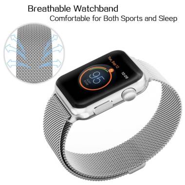 Branzoletka do Apple Watch 1/2/3/4/5 42/44/45/49 mm Tech-protect Milaneseband - srebrna