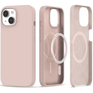 Etui iPhone 15 Tech-Protect Silicone MagSafe - Różowe 