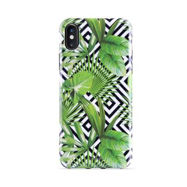 Etui do iPhone X/XS Puro lam Tropical Leaves - zielone