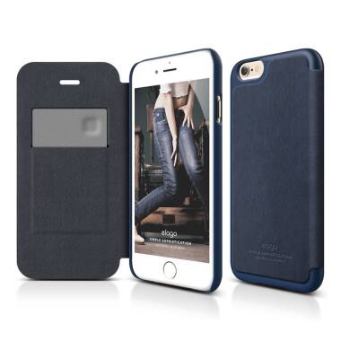 Etui do iPhone 6 Plus/6S Plus Elago S6P Leather Flip Jean - niebieskie