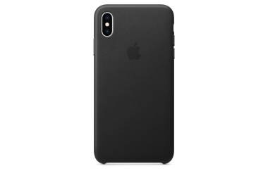 Apple Leather Case iPhone Xs Max black
