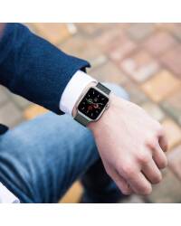 Branzoleta mediolańska do Apple Watch 42/44/45/49 mm Tech-Protect - różowe złoto - zdjęcie 3