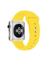 Pasek do Apple Watch 38/40/41 mm Crong Liquid Band - żółty - zdjęcie 3