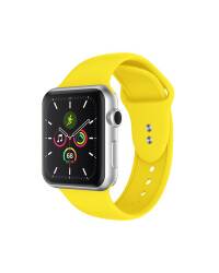 Pasek do Apple Watch 38/40/41 mm Crong Liquid Band - żółty - zdjęcie 6