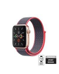 Pasek sportowy do Apple Watch 38/40/41 mm Crong Nylon Band - różowy - zdjęcie 1