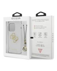 Etui do iPhone 13 Pro Guess 4G Big Logo Charm Gold - złoty charms - zdjęcie 8