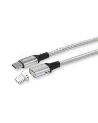 Magnetyczny Przewód USB-C dla MacBooka Estuff ES604260 - srebrny - zdjęcie 1