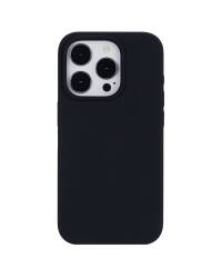 Etui do iPhone 15 Pro eSTUFF INFINITE RIGA Silicon Cover - czarne - zdjęcie 1