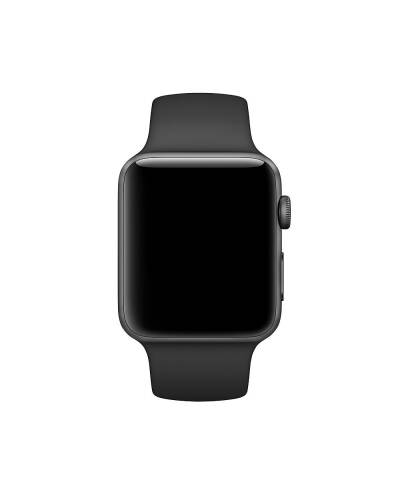 Opaska do Apple Watch 38/40/41 mm sliikonowa - czarna - zdjęcie 2