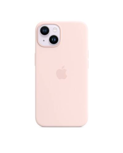 Etui do iPhone 14 Apple Silicone Case z MagSafe - kredkowy róż - zdjęcie 1