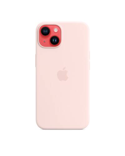 Etui do iPhone 14 Apple Silicone Case z MagSafe - kredkowy róż - zdjęcie 5