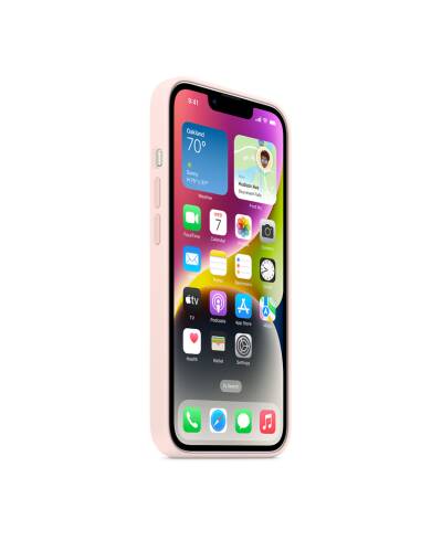 Etui do iPhone 14 Apple Silicone Case z MagSafe - kredkowy róż - zdjęcie 7