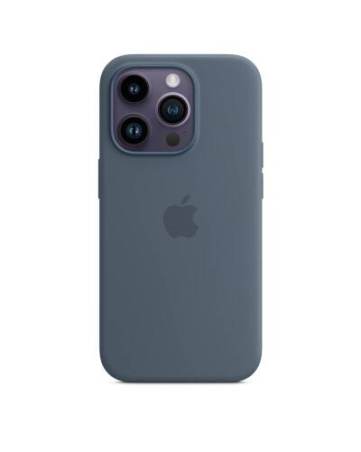 Etui do iPhone 14 Pro Apple Silicone Case z MagSafe - sztormowy błękit - zdjęcie 2