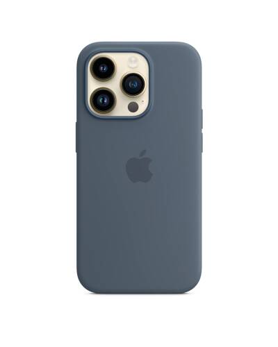 Etui do iPhone 14 Pro Apple Silicone Case z MagSafe - sztormowy błękit - zdjęcie 3