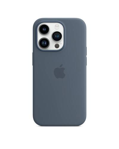Etui do iPhone 14 Pro Apple Silicone Case z MagSafe - sztormowy błękit - zdjęcie 1