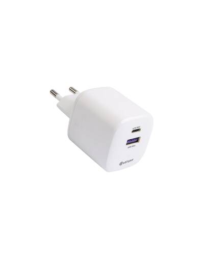 Ładowarka sieciowa eStuff Home Charger USB-C + UAB-A 67W - biała - zdjęcie 4