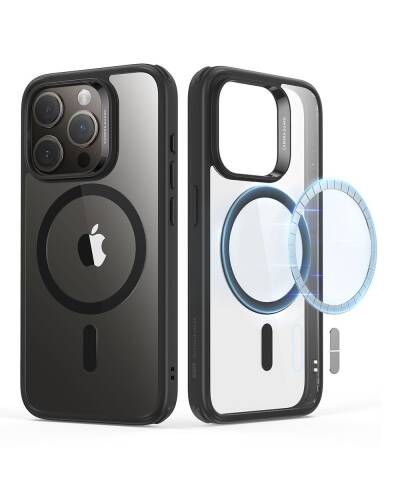 Etui do iPhone 15 Pro ESR Hybrid Case Magsafe - przezroczyste/czarne - zdjęcie 1