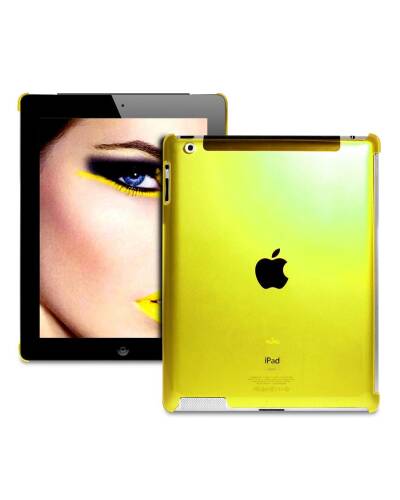 Plecki new iPad/iPad2 PURO Crystal Fluo - żółte - zdjęcie 1