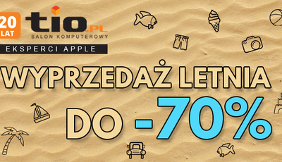 Letnie wyprzedaże w TiO.pl. Obniżamy ceny wielu produktów.