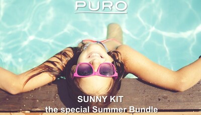 PURO Sunny Kit - Zestaw etui iPhone 8 / 7 + składane okulary