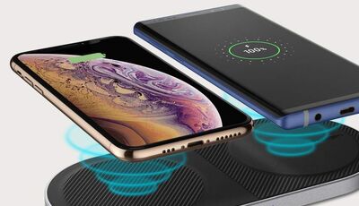 Ładowark indukcyjna QI Spigen Essential F310W Duo Wireless 