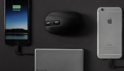 Mophie Powerstation XL 12000 mAh z kablem Lightning i pokrowcem