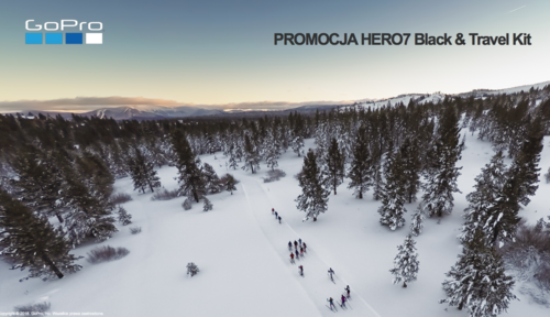 Kamera GoPro HERO 7 Black + bonus Travel Kit za 1 zł.
