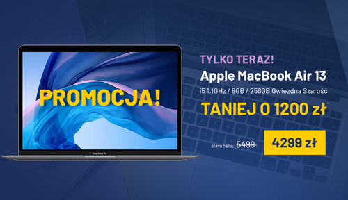 Nowa lepsza cena na Macbooka Air 13