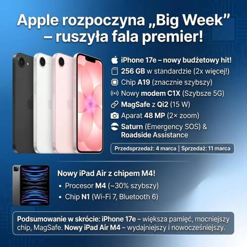 iPhone 17e - nowy budżetowy hit od Apple