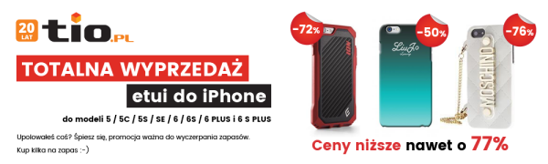 Totalna wyprzedaż etui do iPhone na TiO.pl