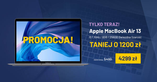 Nowa lepsza cena na Macbooka Air 13