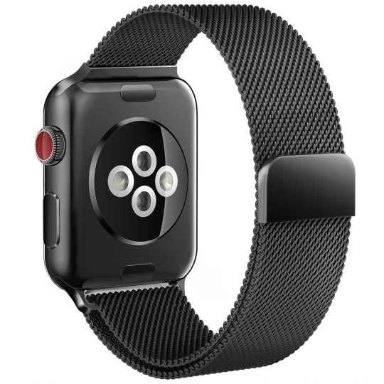 TiO.pl Eksperci Apple: Bransoleta do Apple Watch 38/40/41/42 mm TECH-PROTECT Milaneseband  - czarna