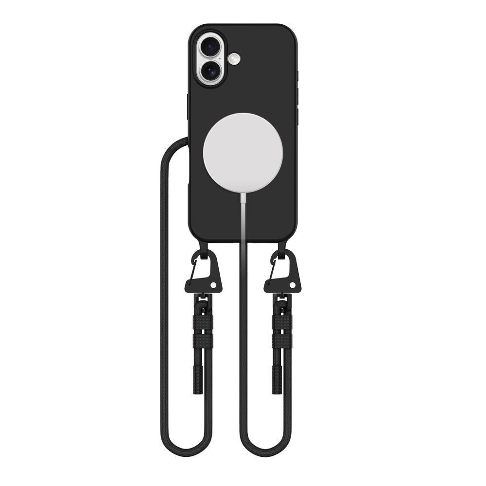 TiO.pl Eksperci Apple: Etui do iPhone 16 Tech-Protect MagNecklace MagSafe black - czarne