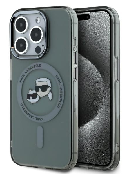 TiO.pl Eksperci Apple: Etui do iPhone 15 Pro Max Karl Lagerfeld IML Metal MagSafe czarne