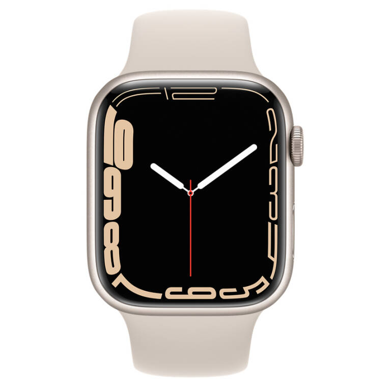 Apple Watch S7 45mm GPS Cellular w kolorze ksi ycowej po wiaty pasek sportowy w kolorze ksi ycowej po wiaty Apple Watch Series 7
