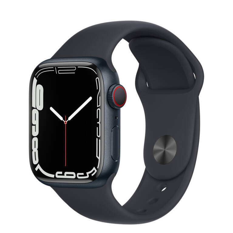 Apple Watch S7 45mm GPS + Cellular w kolorze północy - pasek sportowy w ...