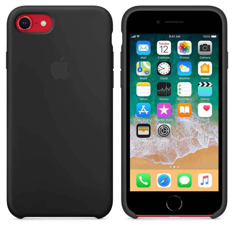 Etui do iPhone 7 Apple Silicone - czarne | Etui i pokrowce