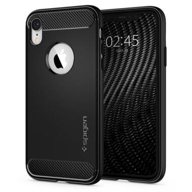 Etui do iPhone Xr Spigen Rugged Armor - czarne