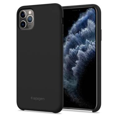 Etui do iPhone 11 Pro Max Spigen Silicone Fit - czarne