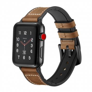 Pasek do Apple Watch 42/44mm TECH-PROTECT Osoband - brąz