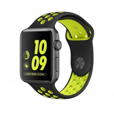 Pasek do Apple Watch 42/44/45/49 mm TECH-PROTECT Softband - czarno-zielony