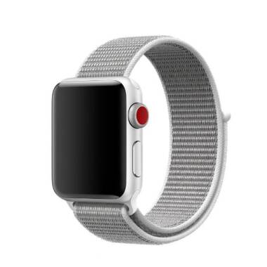 Pasek do Apple Watch 38/40mm z plecionego nylonu - porcelanowy 