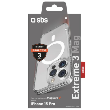 Etui do iPhone 15 Pro SBS Extreme 3 Mag MagSafe clear