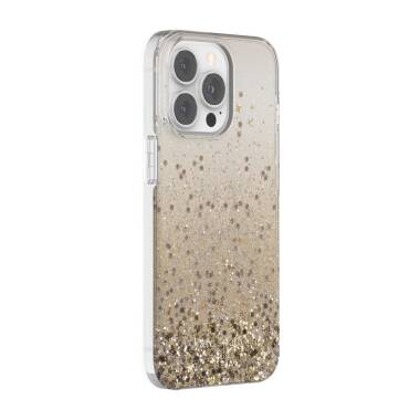 Etui do iPhone 13 Pro Kate Spade New York Hardshell Glitter Champagne