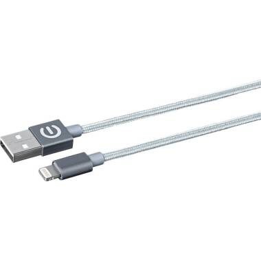 Kabel do iPhone/iPad eSTUFF Allure Lightning to USB 2m - szary 