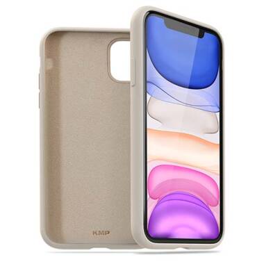 Etui do iPhone 11 Pro Max KMP Premium Silicone Case - szampańskie