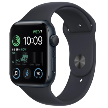 Apple Watch SE 2 44mm aluminium w kolorze północy z paskiem sportowym w kolorze północy M/L