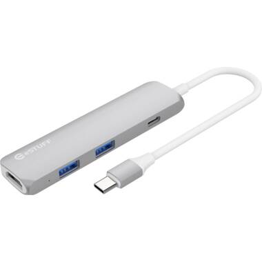 Przejściówka z USB-C na USB-A/HDMI eSTUFF - szara