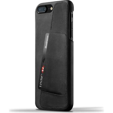 Etui do iPhone 7/8 Plus Mujjo Wallet skórzane - czarne