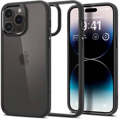 Etui do iPhone 14 Pro Spigen Ultra Hybrid - Czarny mat